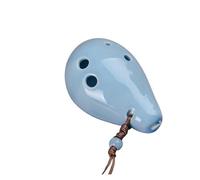 Mini Ocarina Beginner's Ocarina 6-Hole Treble SC Tuned Round Ocarina Multi-Color Ocarina(1)