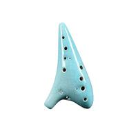 Mini Ocarina Beginner's tutorial on ceramic production of cracked green style ocarina 12 holes alto C