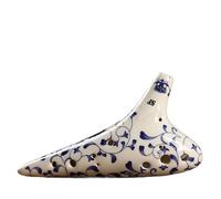 Mini Ocarina Blue and White Ceramic Ocarina 12 Hole Alto C AC AF SF SG SC BC Ocarina of Time Professional Instrument(Color:SF)