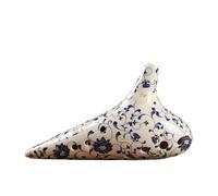 Mini Ocarina Blue and White Porcelain Ocarina 12 Hole Alto AF Ceramic Ocarina of Time Chinese Flute Professional Instrument