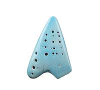 Mini Ocarina Blue three-tube ocarina alto C key AC key performance model 3 tube fumigation for beginners