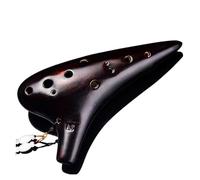 Mini Ocarina Brown 12-hole ocarina AC alto C key playing ocarina belt tutorial