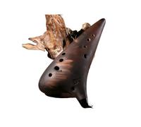 Mini Ocarina Ceramic Ocarina 12 Hole Purple Clay Smoked Ocarina Xun Music Professional Beginner Play(Color:BC)