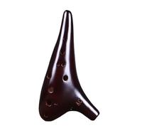 Mini Ocarina Ceramic Ocarina Instrument 12 Hole Alto C Legend Ocarina Professional Instrument Accessories(Color:Smoldering type)