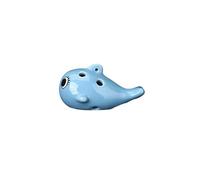 Mini Ocarina Ceramic Ocarina Instrument Easy to Play Cute Shape Ocarina Suitable for Beginners(Color:2)