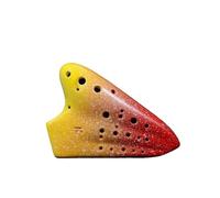 Mini Ocarina Ceramic Professional Ocarina Alto C Key Colorful Triple Ocarina AC 3 Tube 16 Hole Vintage Rare Instrument(Color:7)