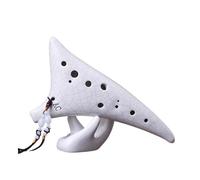 Mini Ocarina Ceramic universal ocarina 12-hole beginner entry alto C key twelve-hole white crack complete set of accessories