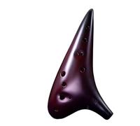 Mini Ocarina Classic plain-fired ocarina 12-hole alto G key professional performance wind instrument 12-hole A/G
