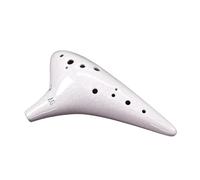 Mini Ocarina Classic white cracked ocarina 12 holes alto G key professional performance wind instrument 12 holes A/G