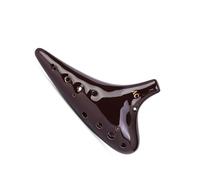 Mini Ocarina Classical smoked ocarina 12 holes for beginners to play alto ceramic flute classical smoked model