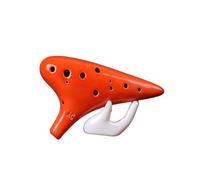 Mini Ocarina Colorful Ocarina 12 Hole Alto C Key Ceramic Making Tutorial for Beginners(Color:1)