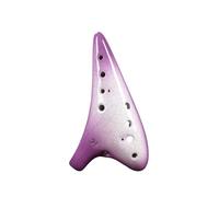 Mini Ocarina Cracked Purple Ocarina 12 Hole Alto C Ceramic Production Tutorial for Beginners
