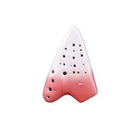 Mini Ocarina Dark pink three-tube ocarina alto C key AC key performance 3-tube fumigation beginner