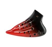 Mini Ocarina Double-tube ocarina three-tube ocarina AC tone glaze ocarina pattern glaze three-tube AC alto C red