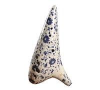 Mini Ocarina Fengya Ocarina C-key blue and white ocarina 12-hole alto seven-piece ocarina set(BC)