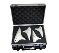 Mini Ocarina Four-piece set of 12-hole ocarina smoked crackle hand-painted including ACSFSGSC twelve-hole set