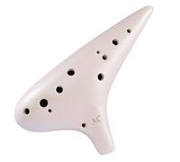 Mini Ocarina Frosted beige ocarina 12-hole AC key frosted model professional playing twelve-hole alto C key instrument