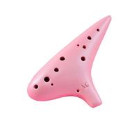 Mini Ocarina Frosted Girly Pink Ocarina 12 Holes AC Adjustable Frosted Series 12 Holes AC Frosted