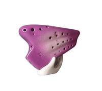 Mini Ocarina Gradient three-tube ocarina Ceramics making piano shop teaching playing ocarina with accessories(2)