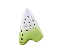 Mini Ocarina Grass green three-tube ocarina alto C key AC key performance 3-tube fumigation for beginners