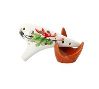 Mini Ocarina Hand-painted 12-hole ocarina alto AC key ocarina hand-painted smoked ocarina professional performance(1)