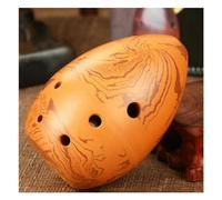 Mini Ocarina Hand Polished Fired 8 Hole Antique Clay Xun Instrument Ceramic Xun Chinese Ocarina(Color:3)