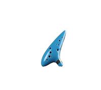 Mini Ocarina Handmade Ocarina Ceramic Flute Alto C Key Instrument 12 Holes(Color:4)