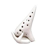 Mini Ocarina High-pitched SF key 12-hole white cracked ocarina instrument ocarina smoked type ocarina