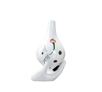 Mini Ocarina Long mouth hand-painted ocarina 6 holes ac key school teaching music teaching instrument(4)