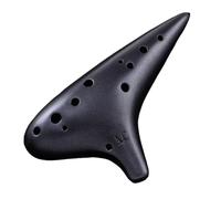 Mini Ocarina Matte black ocarina 12-hole AC key frosted model professional playing twelve-hole alto C key instrument