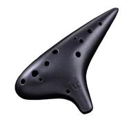 Mini Ocarina Matte ink black ocarina 12 holes for beginners entry alto C key professional pottery xun
