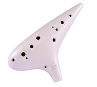 Mini Ocarina Matte white ocarina 12-hole AC key frosted model professional playing twelve-hole alto C key instrument