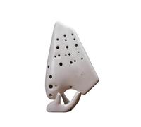 Mini Ocarina Matte white three-tube ocarina alto C key smoked three-tube ocarina professionally made