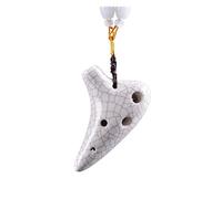 Mini Ocarina Mini Ocarina Super Treble F Key Necklace 6 Holes Smoked Crack Simple Instrument(Color:Style3)