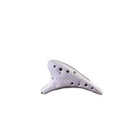 Mini Ocarina Multicolor 12 Hole Ceramic Ocarina Alto C Starry Sky Style Instrument with Lanyard Sheet Music Protective Bag(Color:8)