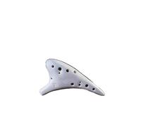 Mini Ocarina Multicolor 12 Hole Ceramic Ocarina Alto C Starry Sky Style Instrument with Lanyard Sheet Music Protective Bag(Color:6)