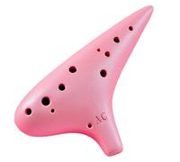 Mini Ocarina Ocarina 12-hole AC key frosted model professional playing twelve-hole alto C key instrument frosted pink