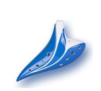 Mini Ocarina Ocarina 12-hole alto C key AC beginner 12-hole professional playing instrument ocarina AC blue