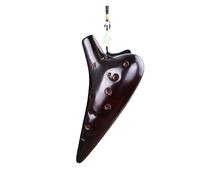 Mini Ocarina Ocarina 12-hole alto C key AC beginner teaching ethnic musical instrument ceramic production accurate tone(2)