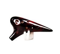 Mini Ocarina Ocarina 12-hole alto C key AC smoked retro performance teaching material