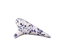 Mini Ocarina Ocarina 12-hole alto C key ocarina SF SG SC key blue and white ocarina AC ocarina professional performance(SF)