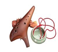 Mini Ocarina Ocarina 12 hole alto F key ocarina 12AF ocarina playing ocarina smoked model plain fired model