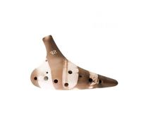 Mini Ocarina Ocarina 12-hole plain-fired alto SF professional beginners treble pottery xun SF treble F+ complete set of SFcessories