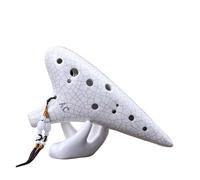 Mini Ocarina Ocarina 12-hole professional alto AC key hand-painted smoked performance student beginner instrument(Color:4)