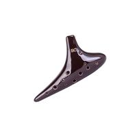 Mini Ocarina Ocarina 12 holes ac key for beginners introductory classical smoked ocarina alto c(SC)