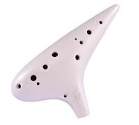 Mini Ocarina Ocarina 12 holes AC tone frosted series 12 holes AC frosted ivory