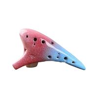 Mini Ocarina Ocarina 12 holes alto C key elegant new foam glaze teaching training model comes with music score(2)