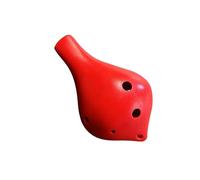 Mini Ocarina Ocarina 6 Hole Alto C Performance Grade(Bright red)