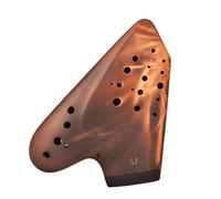 Mini Ocarina Ocarina AF three-tube professional performance-grade purple sand mud smoked AF three-tube light blowing type plain-fired