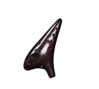 Mini Ocarina Ocarina alto C key straw smoked 12-hole ocarina beginner teaching(1)